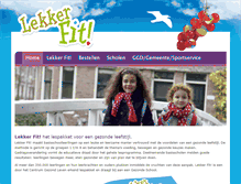 Tablet Screenshot of lekkerfitopschool.nl